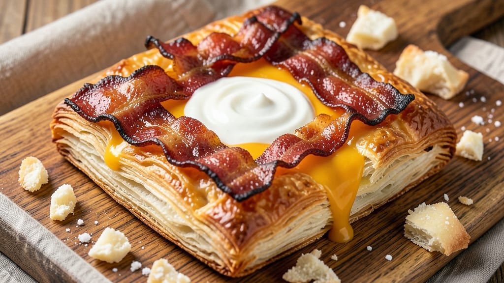 Bacon Cheese Puff Pastry Recipe: Flaky Layers With Smoky-Salty Crunch