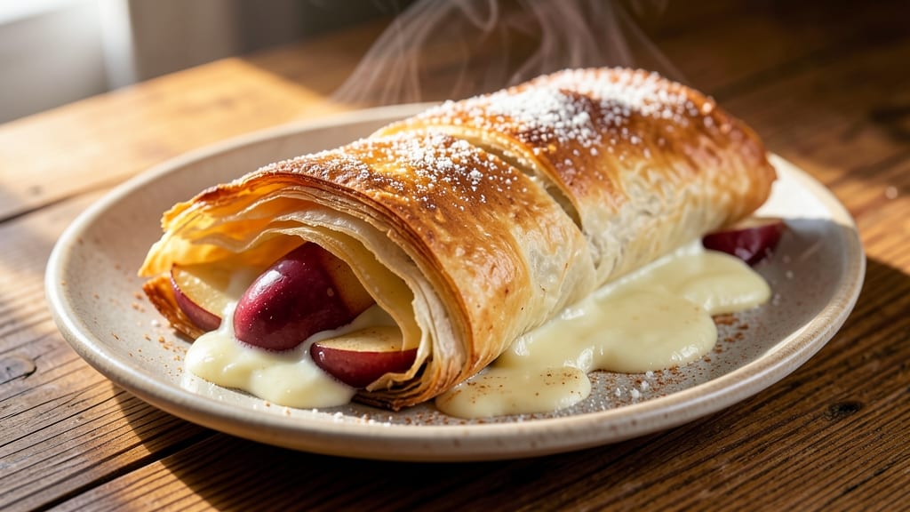 Apple Cheese Strudel Recipe: Warm Spiced Apple Filling in Flaky Layers
