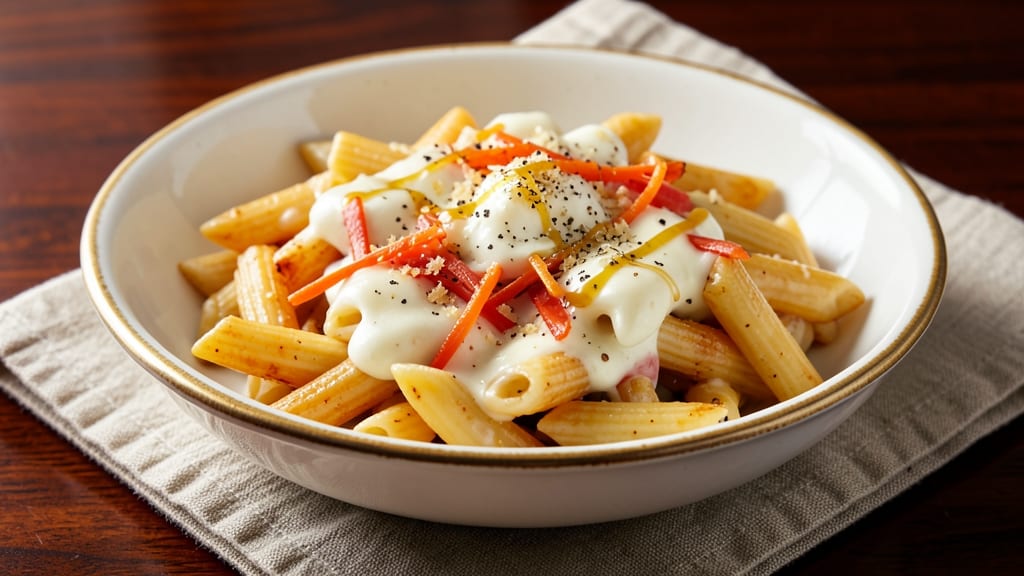 Applebee's Three Cheese Penne Recipe: Triple-Melted Cheese Threads in Creamy Sauce