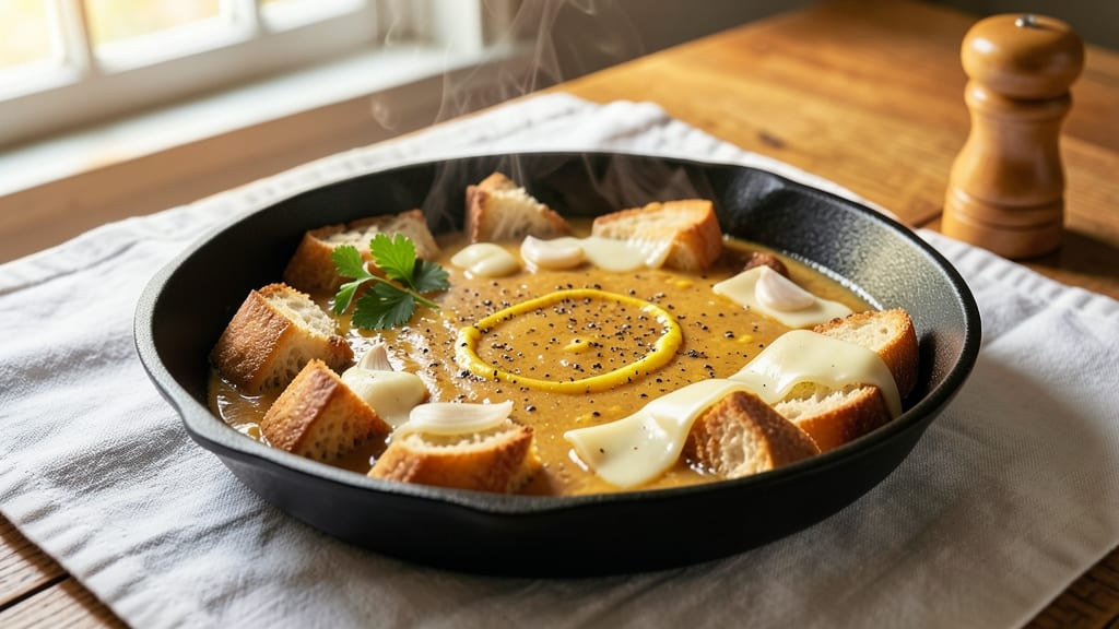 American Cheese Fondue Recipe: Crispy Bread Bites and Melty Cheese Rivers