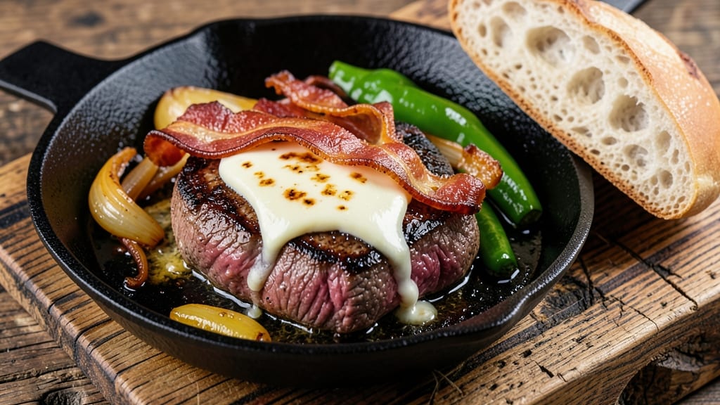 Bacon Cheese Steak Recipe: Smoky Philly Grillhouse Melt