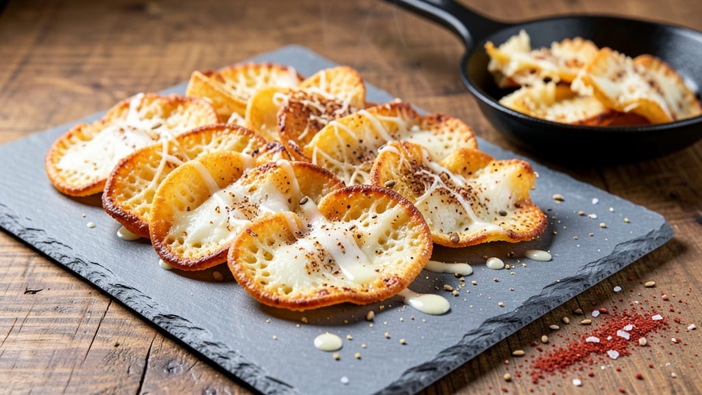 Baked Cheddar Cheese Crisps Recipe: Golden Crunch in 15 Minutes
