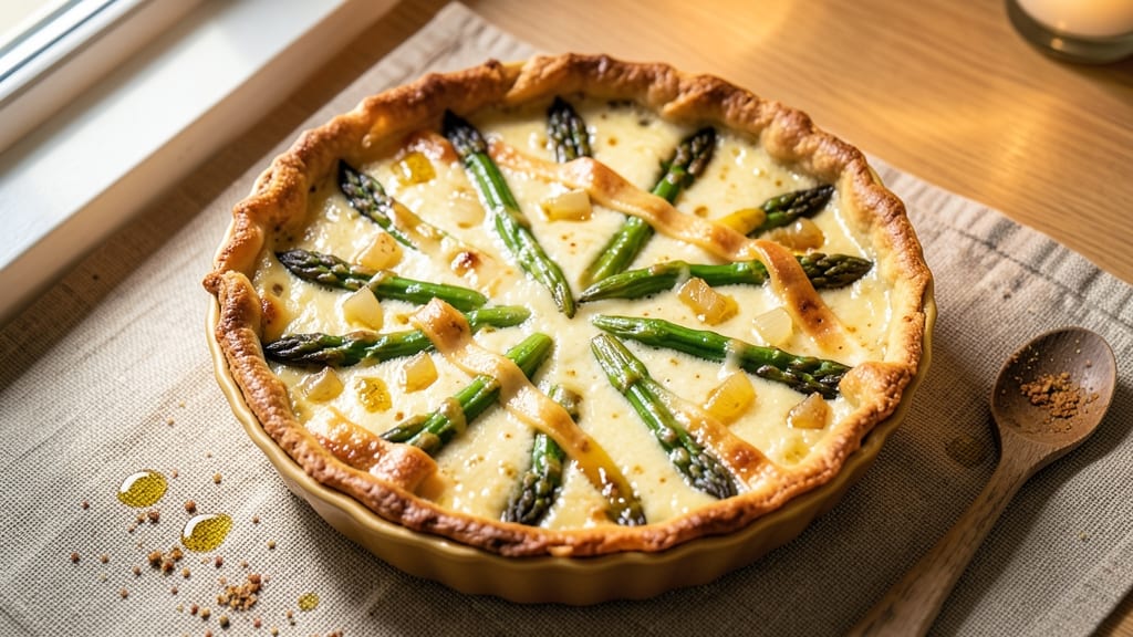 Asparagus and Cheese Quiche Recipe Easy: Flaky Crust Meets Savory Fillings