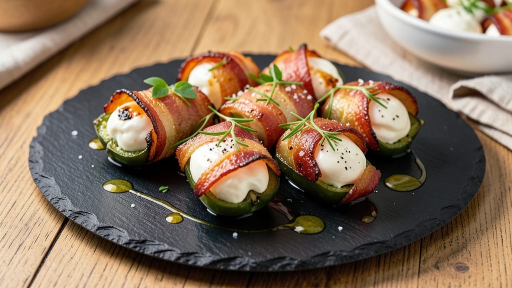 Bacon-Wrapped Jalapeños With Cream Cheese Recipe: Smoky-Spicy Bites With Gooey Melting Centers
