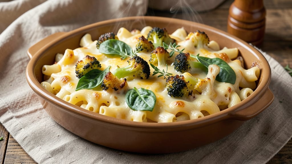 Baked Mac and Cheese Recipe with Veggies: Crispy Top, Hidden Greens, One-Pan Magic