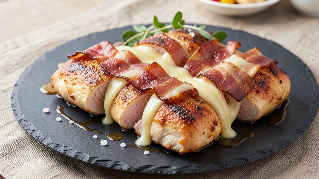 Bacon-Crusted Cheese-Stuffed Chicken Breast Recipe: Crispy Bites and Melty Centers