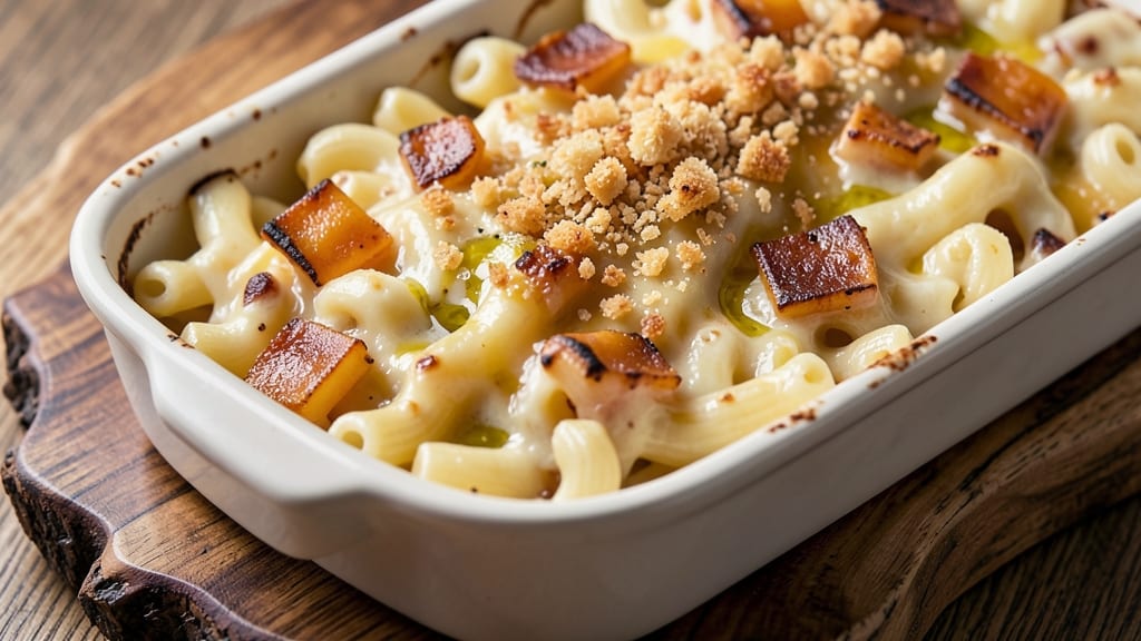 Baked Mac and Cheese Recipe With Gouda and Cheddar: Layered Cheese Melting Magic