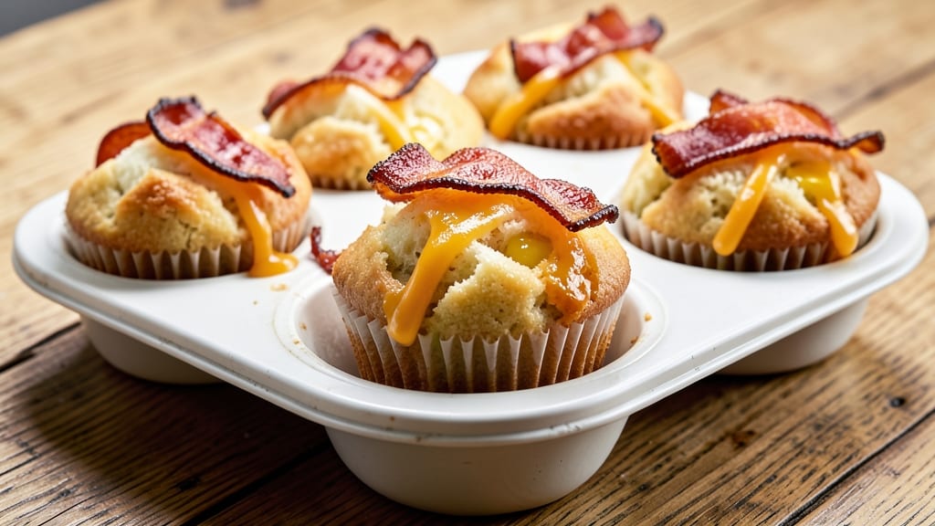 Bacon, Egg, and Cheese Breakfast Muffins Recipe: Savory Bites Ready in 15 Minutes