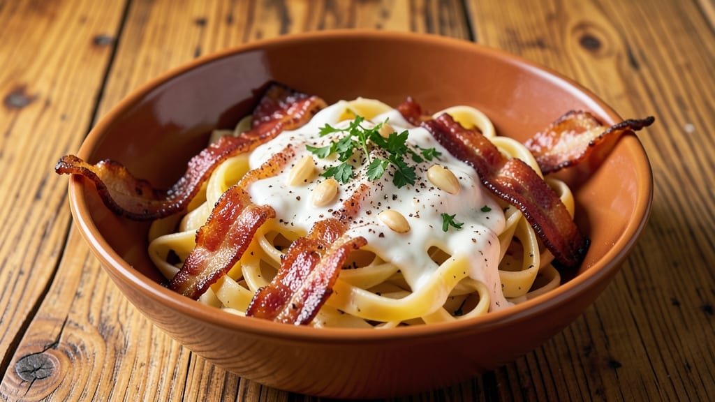 Bacon Cream Cheese Pasta Recipe: Crispy Bits and Velvety Sauce in One Pan
