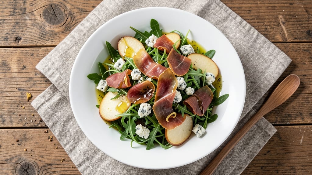 Barefoot Contessa's Pear and Blue Cheese Salad Recipe: Crispy Prosciutto and Honey-Drizzled Balance