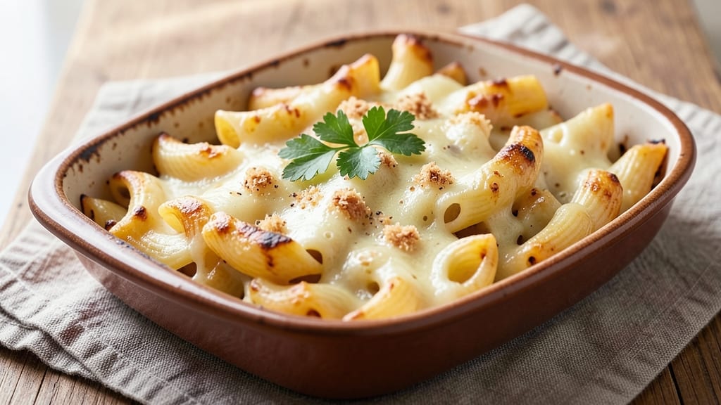 Baked Macaroni and Cheese Shells Recipe: Golden Crust, Ooey-Gooey Centers