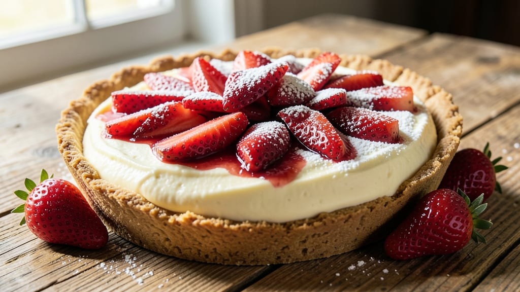 Amish Strawberry Cream Cheese Pie Recipe: Rustic Crust Meets Velvety Berries