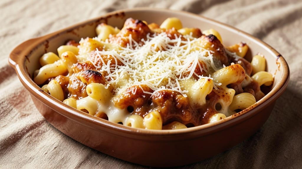 Baked Mac and Cheese Recipe with Parmesan: Golden Crust, Ultra Creamy Pull