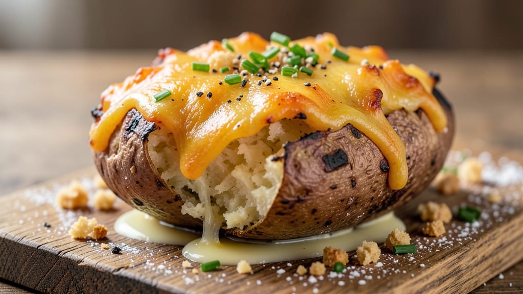 Baked Potato Parmesan Cheese Recipe: Crispy Top, Gooey Cheese Magic