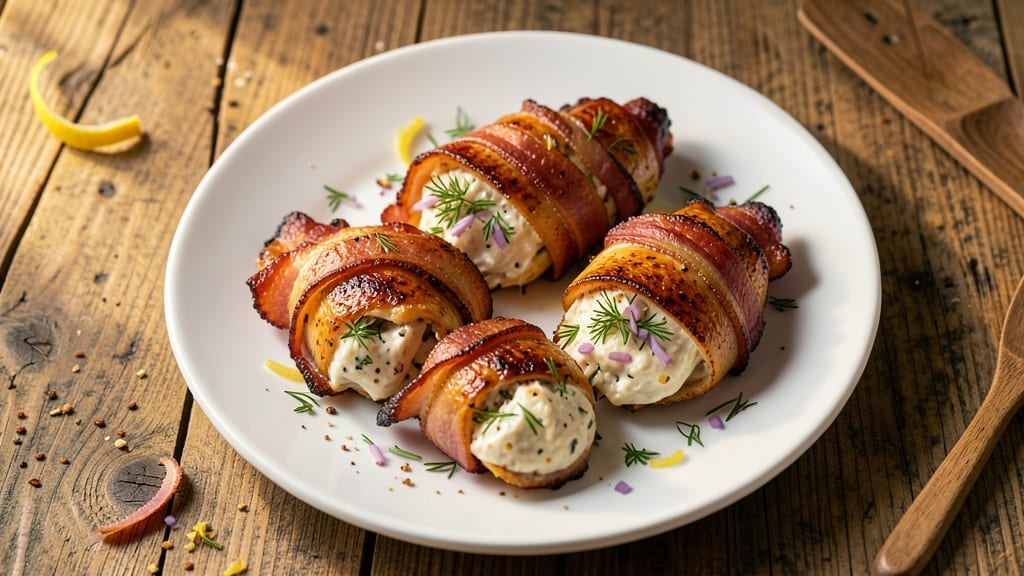 Bacon-Wrapped Cream Cheese Stuffed Chicken Recipe: Crispy Crust Meets Melty Surprise