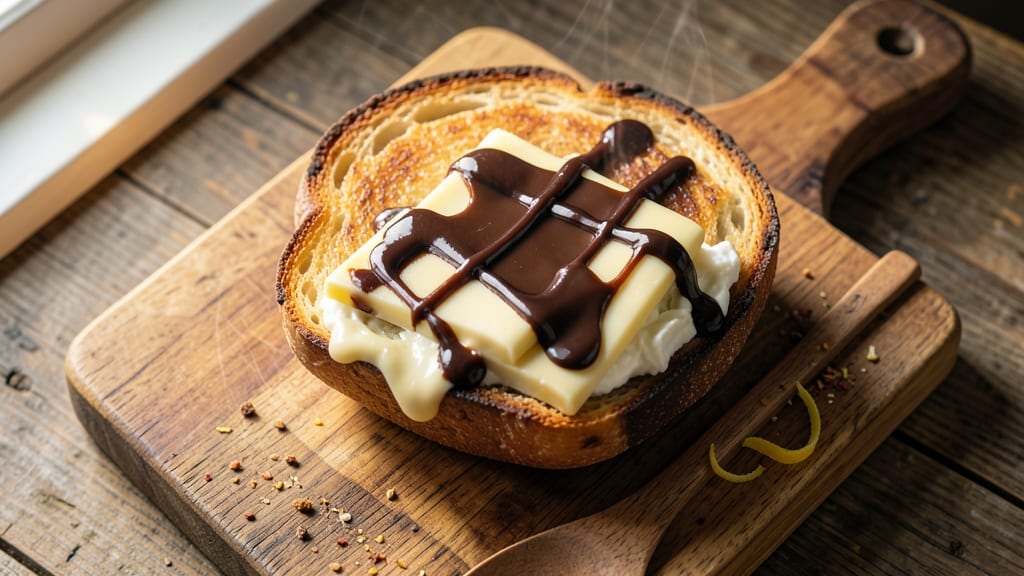 Beaches and Cream Grilled Cheese Recipe: Buttery, Gooey Layers With Coffee-Infused Chocolate Streaks