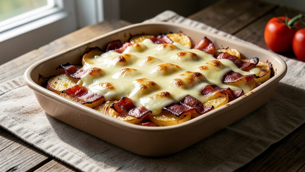 Bacon Cheese Scalloped Potatoes Recipe: Crispy Top, Melty Layers, One-Pan Magic