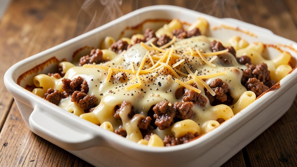 Baked Macaroni and Cheese Recipe with Ground Beef: Savory Twist on a Classic Comfort Dish