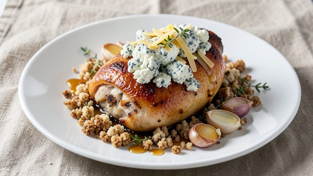 Baked Blue Cheese Chicken Recipe: Crispy Crust, Gooey Cheese Pull-Apart Magic