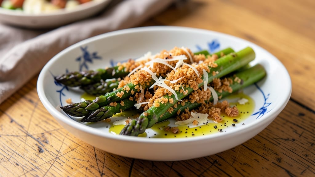 Asparagus Recipe with Parmesan Cheese and Breadcrumbs: Crispy-Topped Bites of Umami Bliss