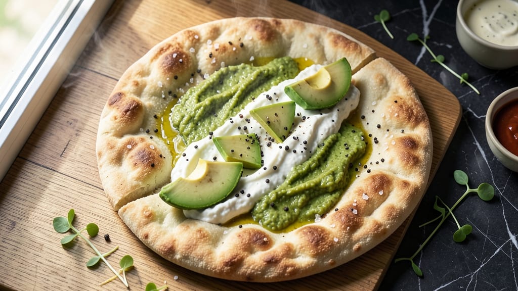 Avocado Cottage Cheese Flatbread Recipe: Crispy Edges and Herby Creamy Filling