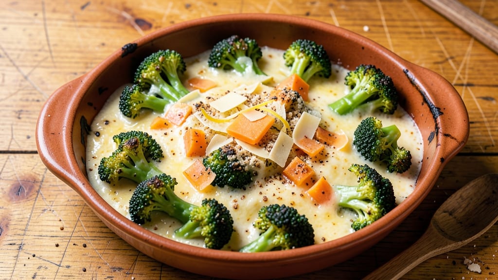Baked Broccoli With Cheese Sauce Recipe: Crispy-Topped Comfort in One Pan