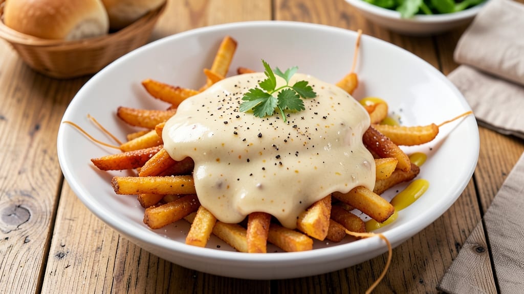 American Cheese Sauce Recipe for Fries: Ultra-Stretchy, Dippable Perfection