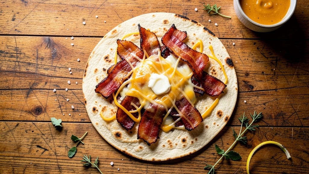 Bacon and Cheese Quesadillas Recipe: Crispy Tortilla Crunch With Melty Edges