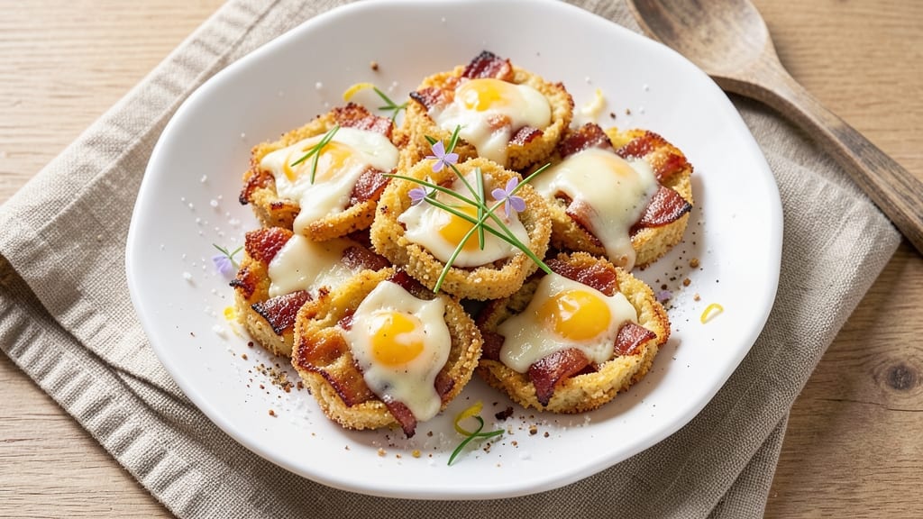 Bacon Cheese Omelette Bites Recipe: Crispy-Edged, Melty-Centered Bites in 15 Minutes