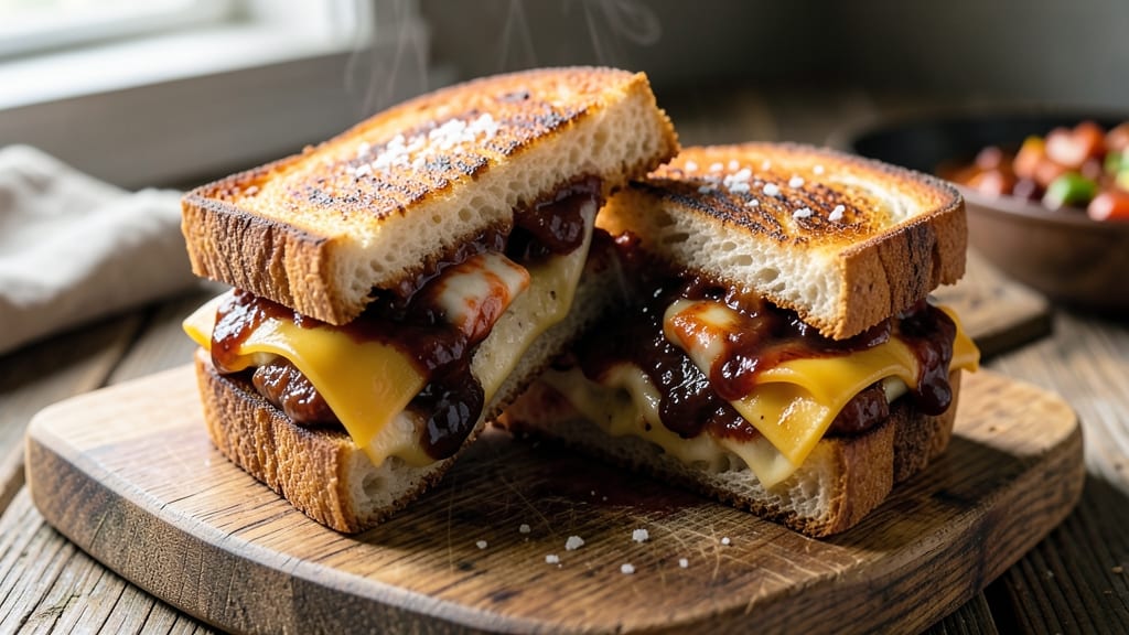 BBQ Grilled Cheese Sandwich Recipe: Smoky-Sweet Crunch With Melted Cheese Rivers