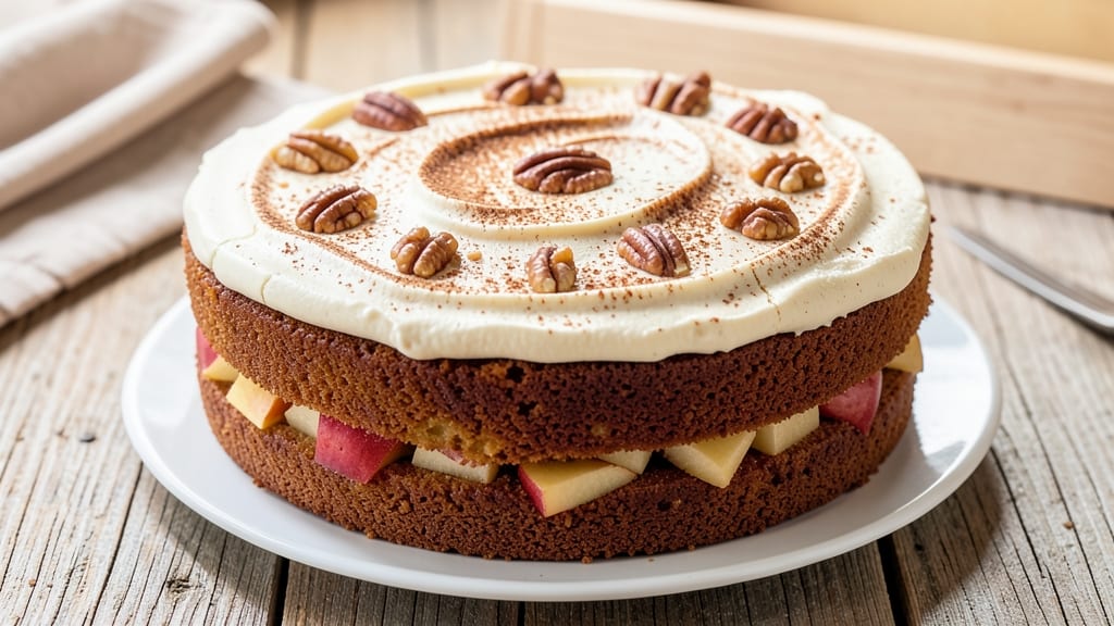 Apple Spice Cake Recipe With Cream Cheese Frosting: Warm Vanilla Swirls and Tangy-Sweet Frosting Layers