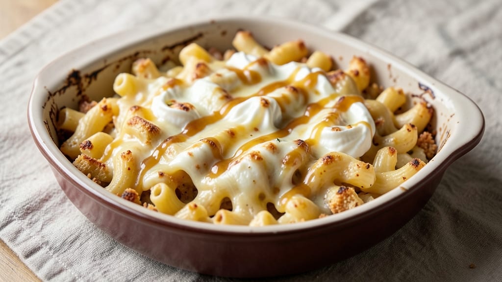 Bakedmac and Cheese Recipe: Crispy Top and Melty Cheese Rivers