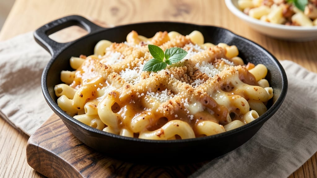 Baked Mac and Cheese Recipe for 4 People: Crispy Top, Gooey Pull-Apart Magic
