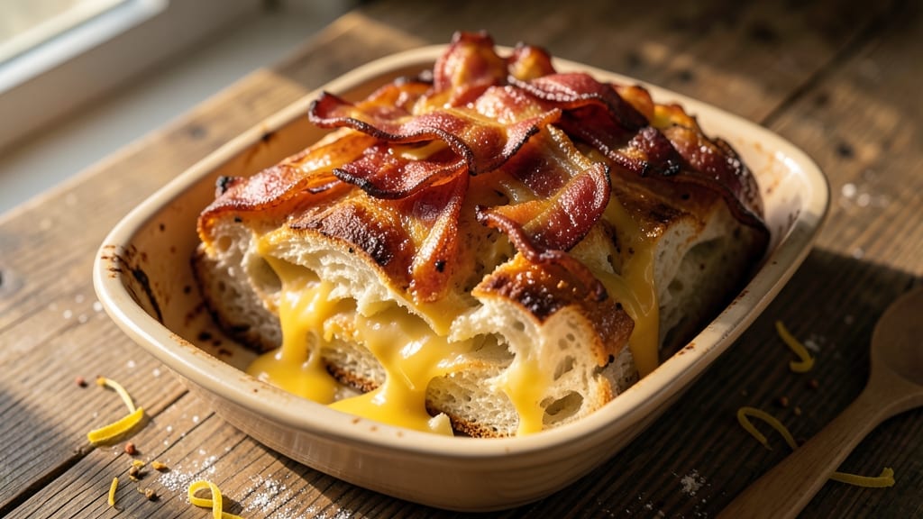 Bacon and Cheese Pull-Apart Bread Recipe: Crispy-Golden Layers With Gooey Melts