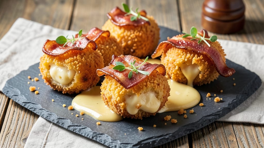 Bacon and Cheese Croquettes Recipe: Crispy Gold Bites With Melty Centers