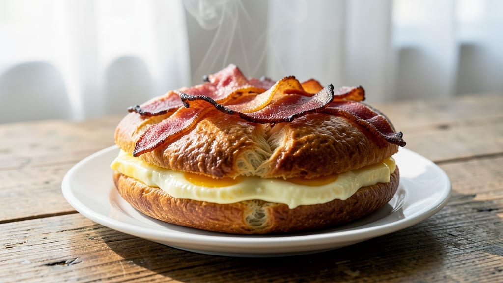 Bacon Egg and Cheese Kolache Recipe: Flaky Pastry Hugging Savory Filling