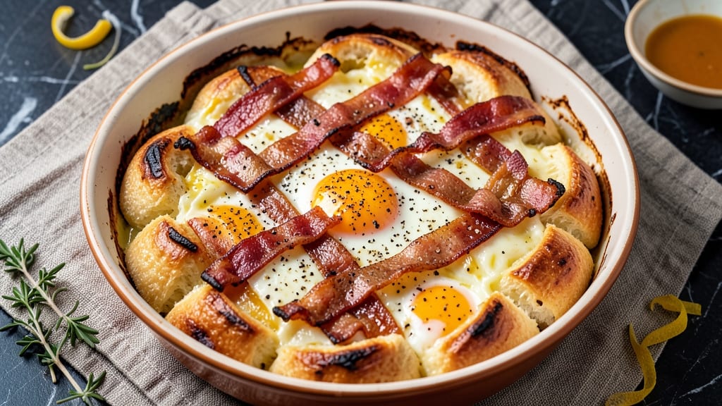Bacon Egg and Cheese Biscuit Casserole Recipe: Flaky Layers and Crispy Top Bake