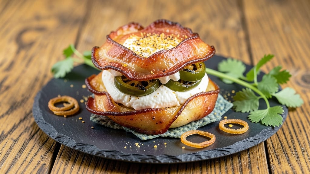 Bacon-Wrapped Cream Cheese Jalapeño Poppers Recipe: Triple-Layered Crunch With Melty Cheese Rivers