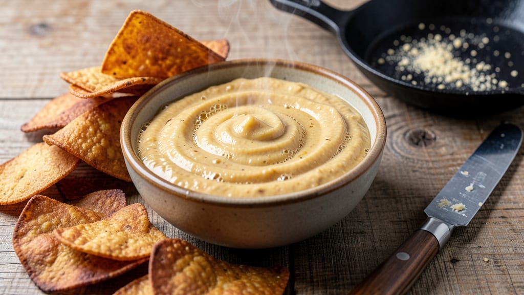 Applebee's Beer Cheese Dip Copycat Recipe: Crispy Tortilla Top and Melty Cheese Rivers