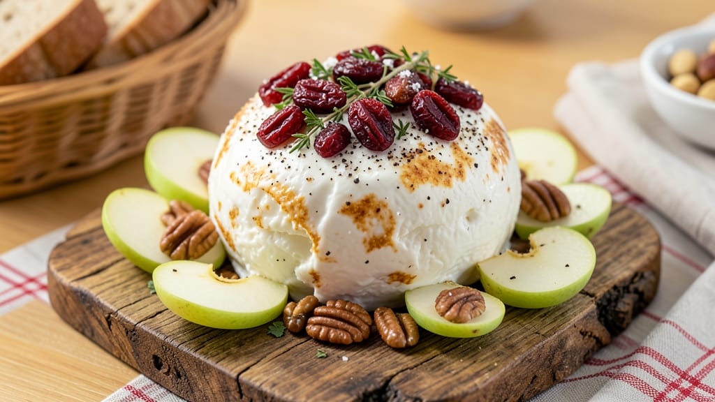 Apple Pecan Cranberry Holiday Cheese Ball Recipe: Festive Tri-Texture Crowd-Pleaser