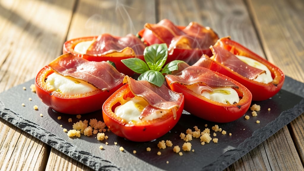Banana Peppers Stuffed with Cheese and Prosciutto Recipe: Crispy Bites Packed with Salty-Sweet Flavor
