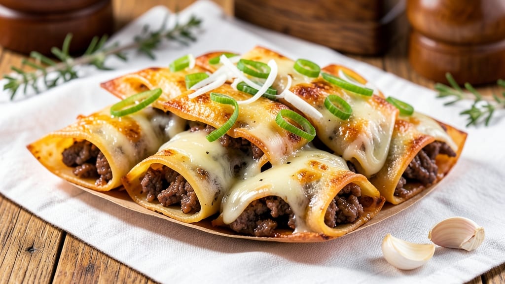 Beef and Cheese Egg Rolls Recipe: Crispy Bites with Gooey Pull-Apart Centers