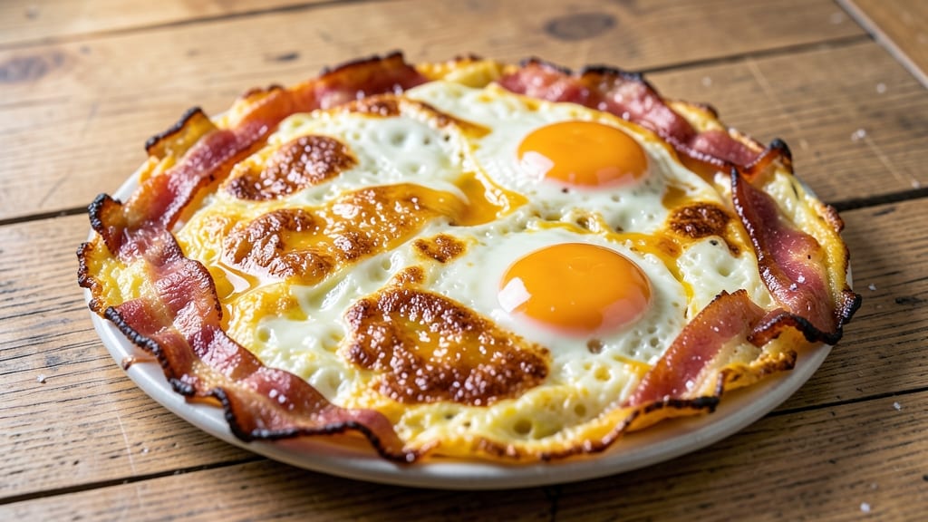 Bacon Egg Cheese Omelet Recipe: Crispy Edges and Melted Gooey Centers