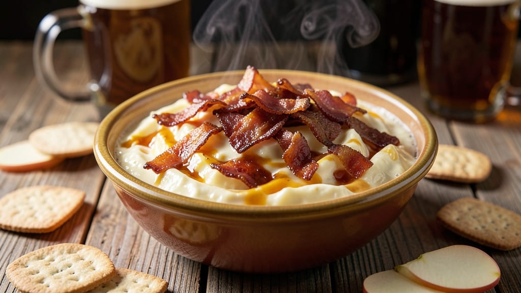Bacon Beer Cheese Dip Recipe: Smoky Brewed Richness With Crispy Topping Bites