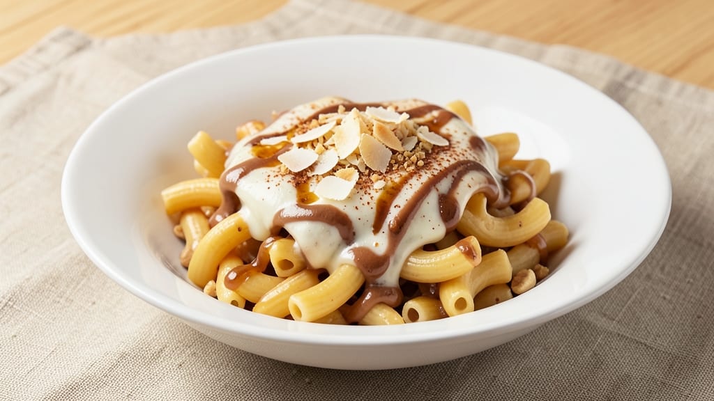 African Bites Mac and Cheese Recipe: Spicy Peanut Butter Crunch Top