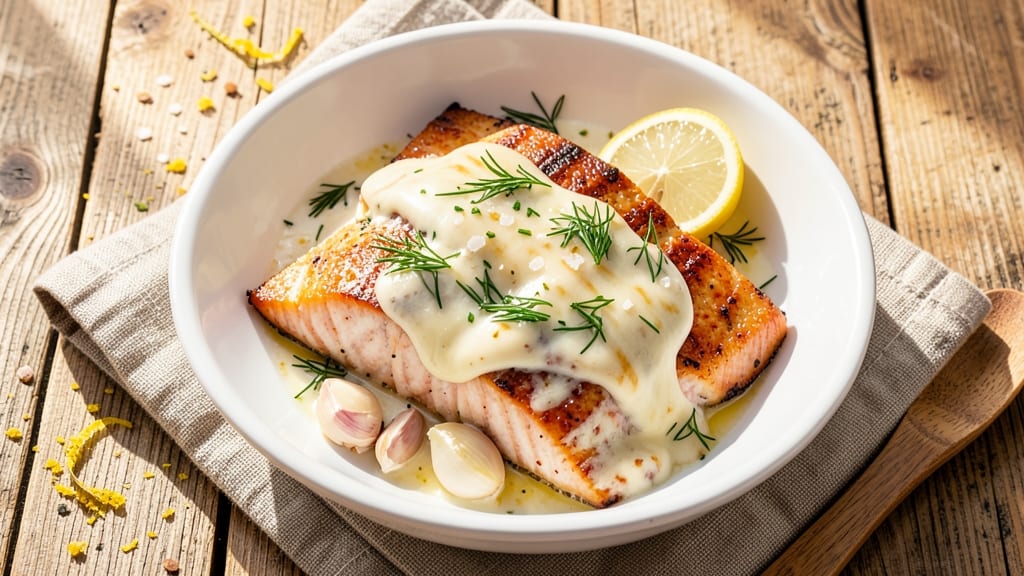 Baked Cheese-Stuffed Salmon Recipe: Crispy Top, Creamy Pull-Apart Magic
