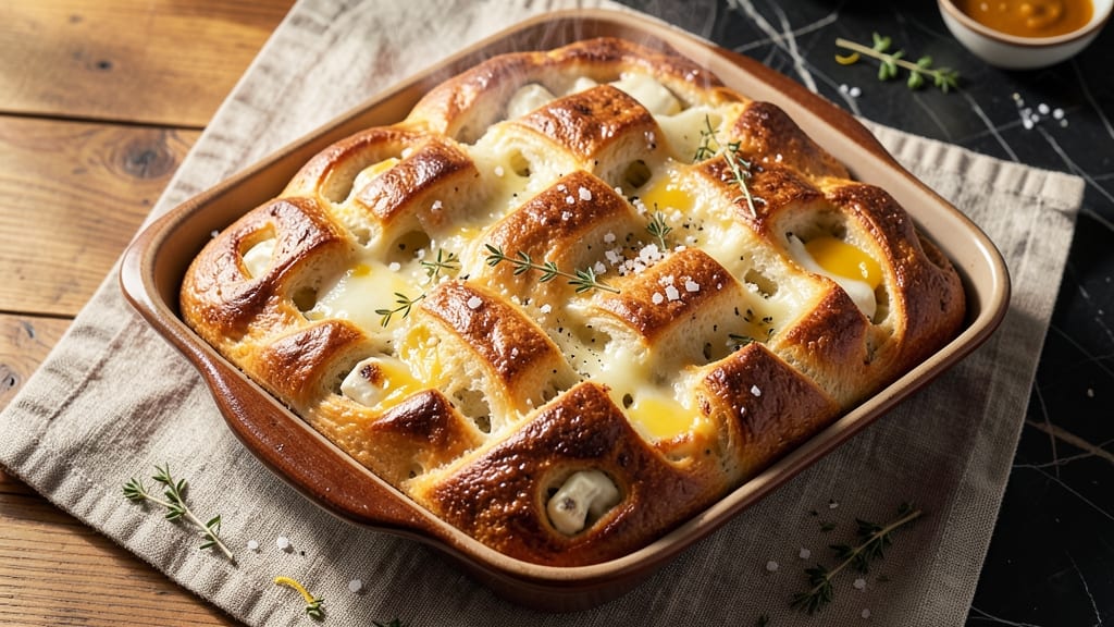 Baked Bread With Cheese Recipe: Crispy Top, Melty Centers in One Bake