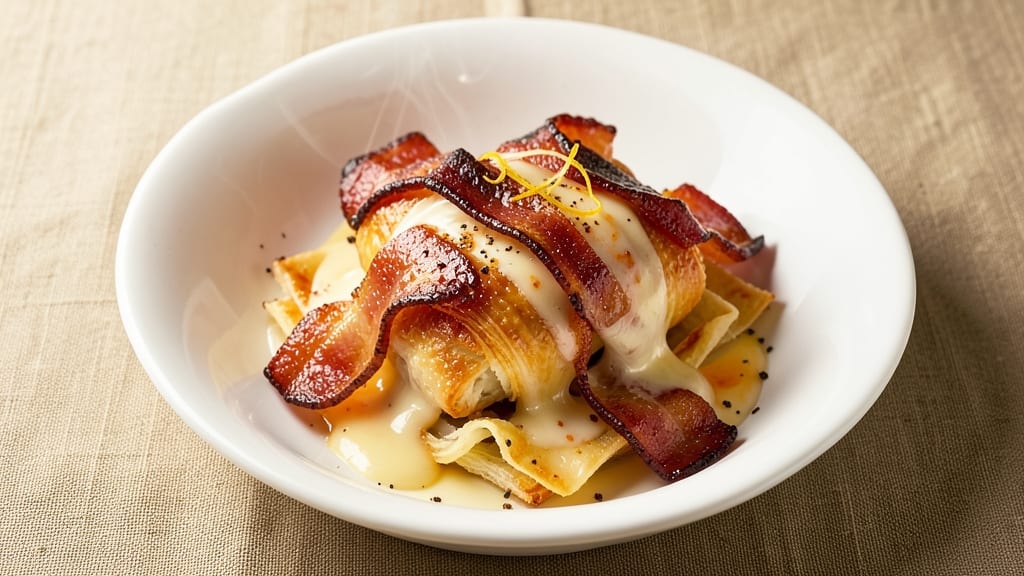 Bacon Cheese Rolls Recipe: Flaky Layers With Gooey Pull-Apart Cheese