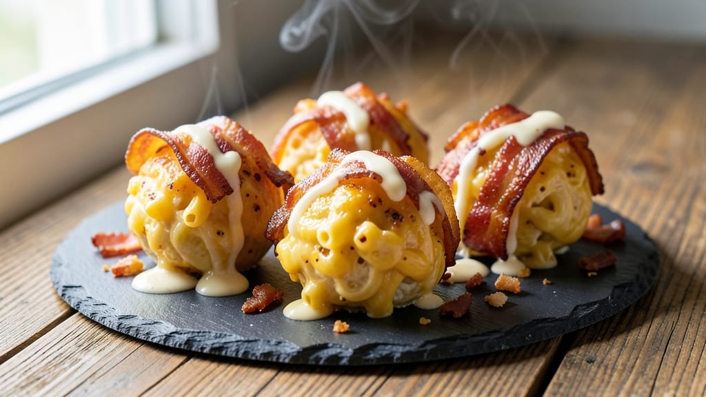 Bacon Mac and Cheese Balls Recipe: Crispy Bites With Gooey Cheese Pull-Apart Magic