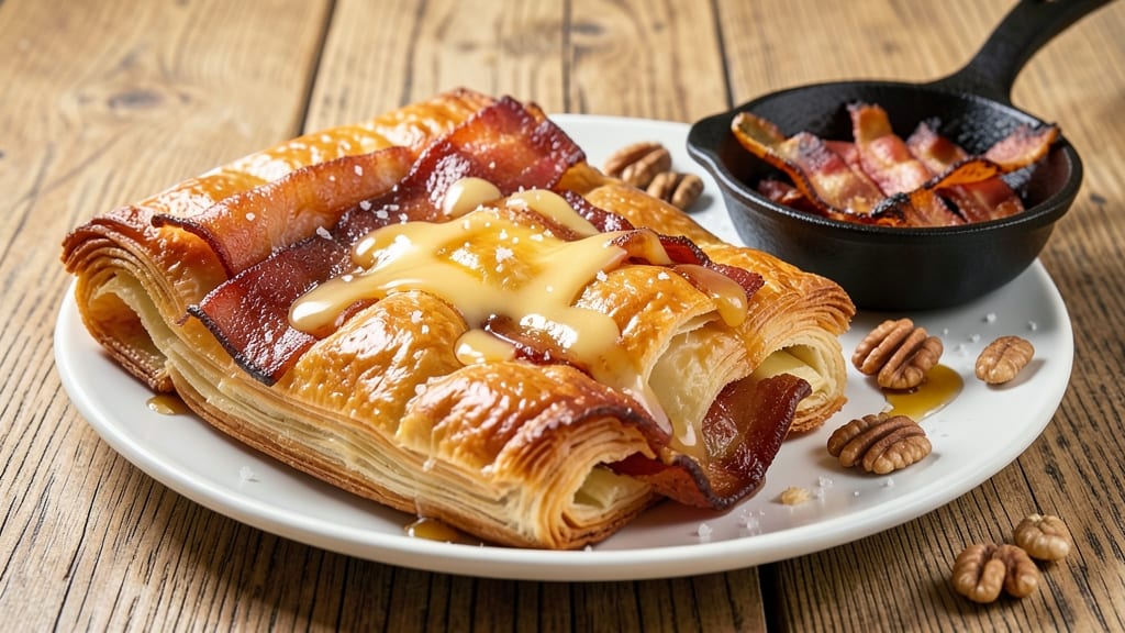 Bacon and Cheese Pastry Recipe: Flaky Layers With Smoky Sweet Crunch